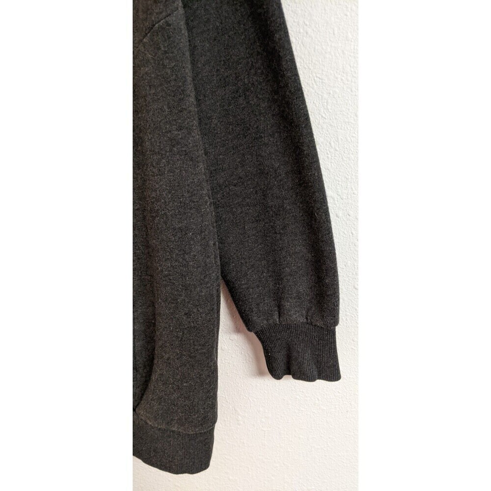 Women's GYMSHARK So Soft Gray Boatneck Longline Fleece Lined Sweatshirt M - Picture 6 of 9